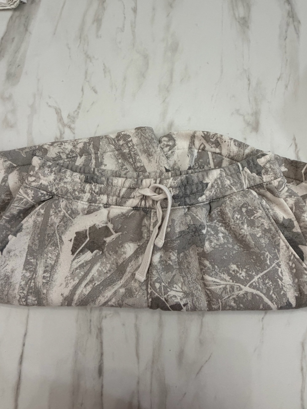 Abercrombie kids Grey Camouflage-Style Elastic Waist Athletic Shorts